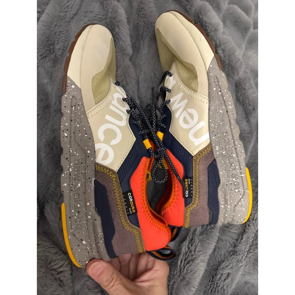 New Balance 997H Cordura Tan Orange Navy Speckled Sneakers CM997HCV Mens 8.5